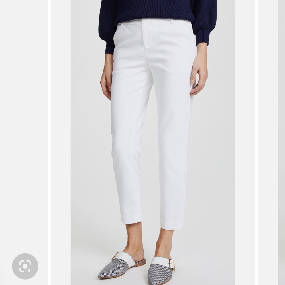NWT Alice and Olivia Stacey Slim Straight-Leg Cropped Trousers